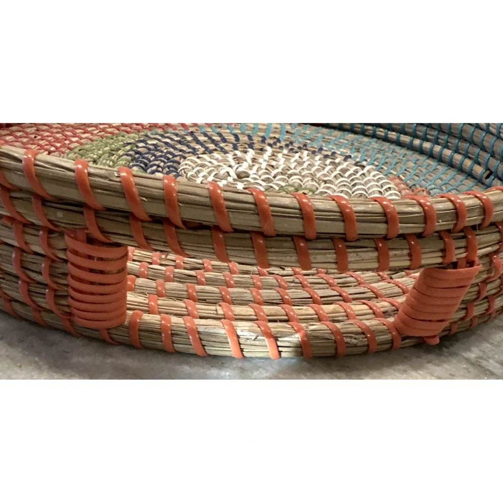 Woven Seagrass Basket With Handles 14